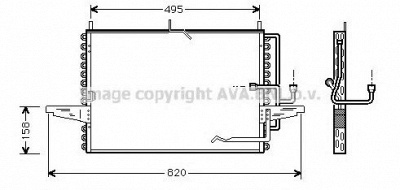 AVA QUALITY COOLING fd5255 -  Конденсатор, кондиционер